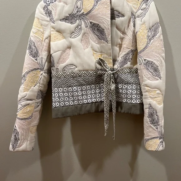 Tory Burch Jacket Blazer Coat Cotton Silk - Picture 5 of 5